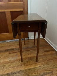 Shaker Reproductions Drop Leaf Table With Single Drawer On Either Side