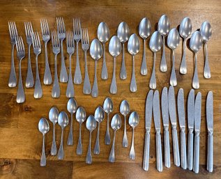 (41) Piece Horchow Pewter Flatware Set