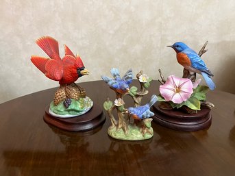 Collection Of Andrea Sadek Porcelain Eastern Birds