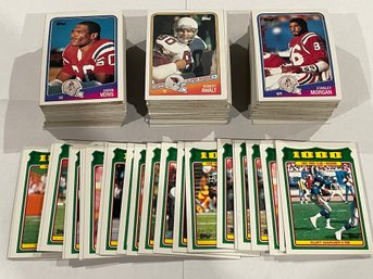 1988 Topps Football Card Lot.  Over 400 Cards In Total.   All Cards Pictured.