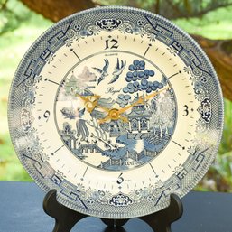 Royal Willow Plate Clock By Churchill England