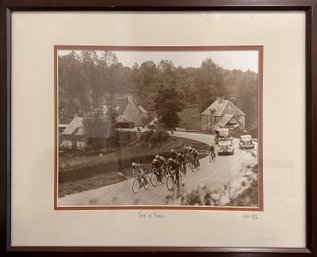 Vintage Tour De France Silver Gelatin Print Circa 1936