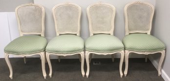 Celadon Set Of 4 White Wash Side Dining Chairs