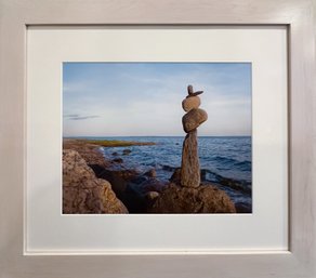 Rock Cairn, Rhode Island Chromogenic Print