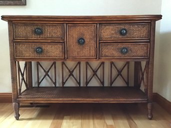 Incredible Vintage TOMMY BAHAMA Woven Reed Credenza