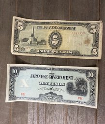 Antique Japanese Government Currency-pesos