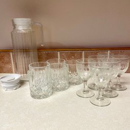 Decanter, Rocks Glasses, Sherry Glasses