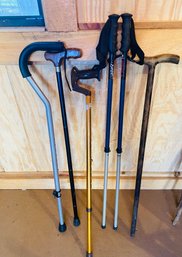 Lot Of Canes And Pair Of KOHLA Hiking Poles