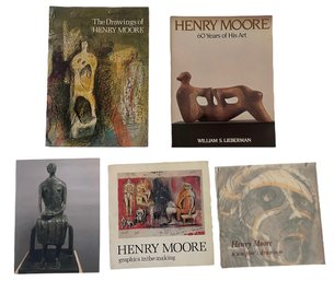 A Collection Of Softcovers Books On Henry Moore