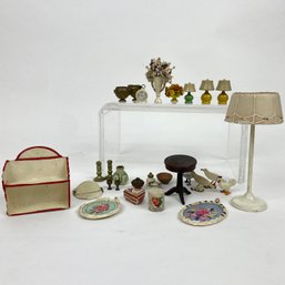 Lot Of Dollhouse Miniatures