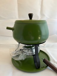 Avocado Fondue Pot Unused