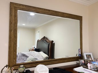 Gilt Painted Mirror With Bevel