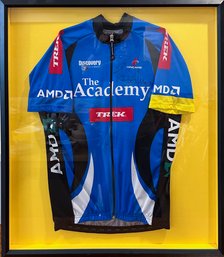 Lance Armstrong Signed The Academy Trek Discovery Channel Cycling Jersey