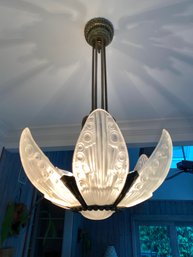 Deco Chandelier In The Style Of Georges Leleu