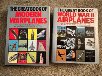 2 Coffee Table Books, On Modern Warplanes, In Beautiful Condition