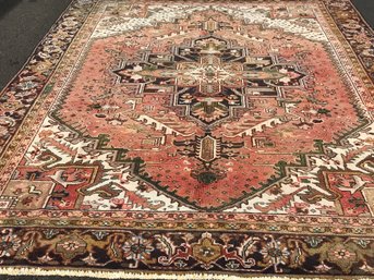 Harize Hand Knotted  Persian Rug , 7 Feet 2 Inch By 10 Feet