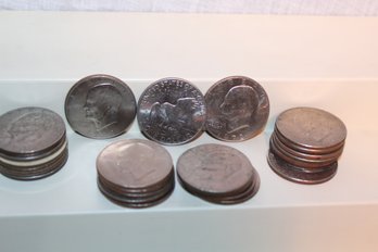 27 - 1972 Eisenhower Dollars