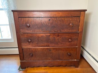 Antique Flame Mahogany Dresser