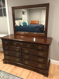Stunning 9 Drawer Dresser With Mirror