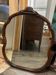 Brown Colour Large Wooden Design Frame Mirror.                                                         CVBC