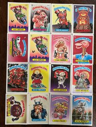 1986 Garbage Pail Kids Sticker Card Lot  All 16 Cards In Picture Are Included In This Lot.  Excel. Cond. Cards