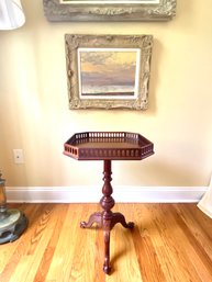 Sweet Tea Table With Fretwork Trim
