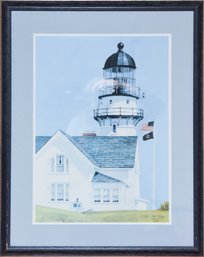 Cape Elizabeth Lighthouse By R.N. Cohen 1994 Limited Edition Print