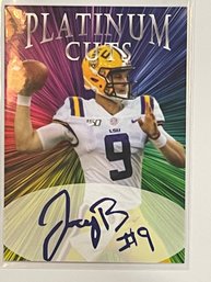 2019 Platinum Cuts Joe Burrow Rookie Card   Only 1000 Made