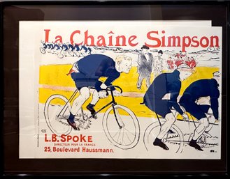 Antique La Chaine Simpson Poster