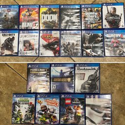Group Of PlayStation 4 Games
