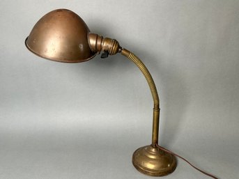 Brass Weber Breeze Newark Adjustable Desk Lamp