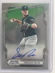 2019 Bowman Sterling Sheldon Neuse Autographed Card #BSPA-SN