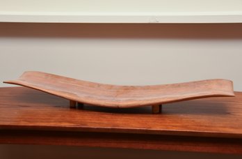 Extra-Long Modern Handmade Acacia Wood Centerpiece Tray