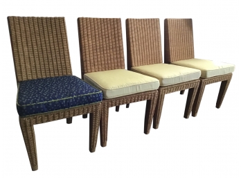 Set Of 4 Donghia John Hutton Cabana Coastal Side Chairs
