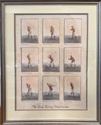 Vintage Print ‘The Golf Swing Progression’