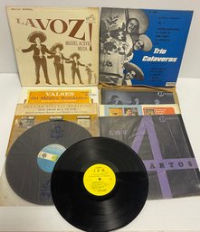 Assortment Of Spanish Vinyl Records Including Miguel Aceves Meija