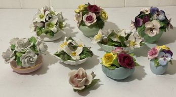 Porcelain Flower Bouquets By Staffordshire, Adderley, 9