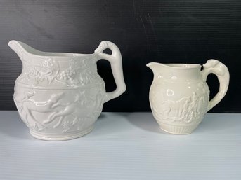 Wedgewood And Italian Made Porcelain Pitchers