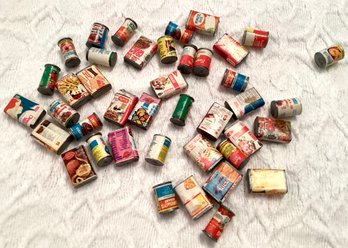 41 Pieces Dollhouse Food Items Cans And Boxes
