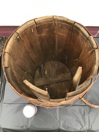 Vintage Barrel & Vintage Ice Hook Tongs Lot