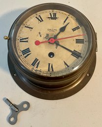 Vintage Smiths Astral Ships Clock From England - Not Tested