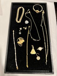 Costume Jewelry Lot, Some Gold Filled