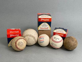 A Collection Of Baseballs