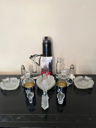 Misc Glassware, Candles, S&P, Etc