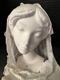 Lladro, Bust With Veil #1539