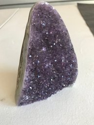 Amethyst  Crystal Geode, 2 LB,  6 Inch By 4 Inch