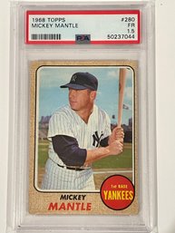 1968 Topps Mickey Mantle Card #280  PSA 1.5