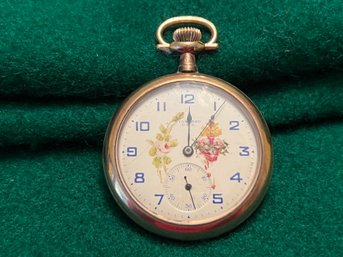 Antique Gold Filled And Engraved Pocket Watch With Standard Co Movement