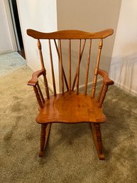 Vintage Wooden Rocking Chair For A Child