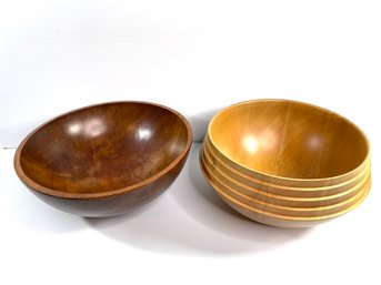 Italian And Canadian Wood Crafted Bowls
